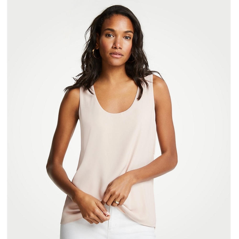 Ann Taylor Mixed Jersey Tank